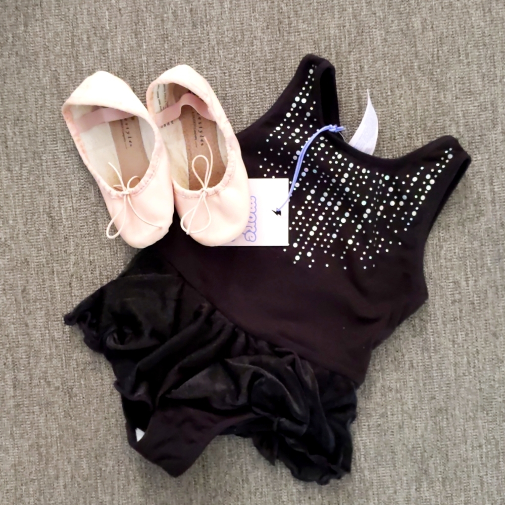 Toddler Dance Leotard and Ballet Slippers